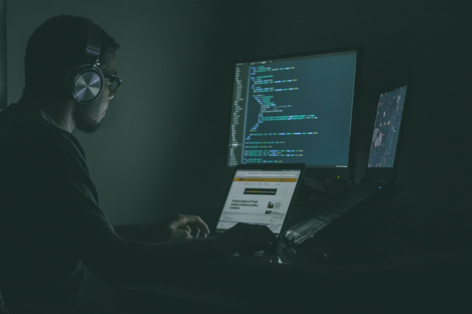 Working programmer in low light